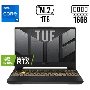 LAPTOP GAMING ASUS TUF FX507VI 15.6 144HZ IPS i7-13620H 16GB 1TB SSD TV NVIDIA GEFORCE RTX 4070 8GB WIN 11 ESPAÑOL GRIS FX507VI-F15I74070