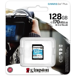 MEMORIA SD 128GB KINGSTON SDXC CANVAS GO PLUS 170R C10 SDG3128GB