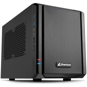 CASE SHARKOON QB ONE MINI ITX 1 VENTILADOR 120MM 2 PUERTOS USB 3.0 Y 2 PUERTOS USB 2.0 NEGRO 4044951016433