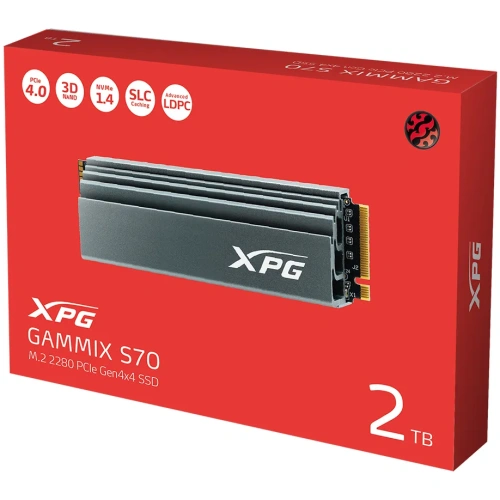 HD INTERNO 2TB M.2 SOLIDO ADATA S70 PCIE AGAMMIXS70B-2T-CS
