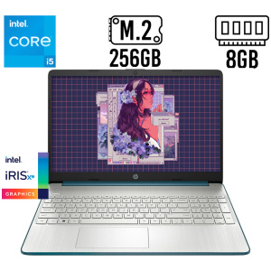 LAPTOP HP 15-DY5885WM 15.6 I5-1235U 8GB 256GB SSD WIN 11 HOME INGLES AZUL A14MMUA