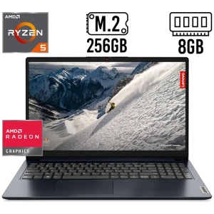 LAPTOP LENOVO IDEAPAD 1 15AMN7 BLACK 15.6 RYZEN 5 7520U 8GB 256GB SSD WIN 11 HOME INGLES 82VG00MYUS