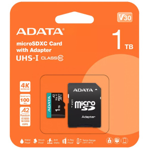 MEMORIA MICRO SD 1TB ADATA AUSDX1TUI3V30SA2- RA1
