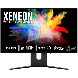 MONITOR GAMING 27 CORSAIR XENEON 27QHD OLED 2560 x 1440 240HZ 0.03MS GTG HDR BRILLO MAXIMO 1000 NIT CURVO NEGRO CM-9030002-NA
