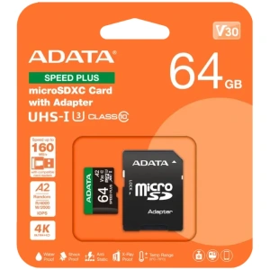 MEMORIA MICRO SDXC 64GB SPEED PLUS A–